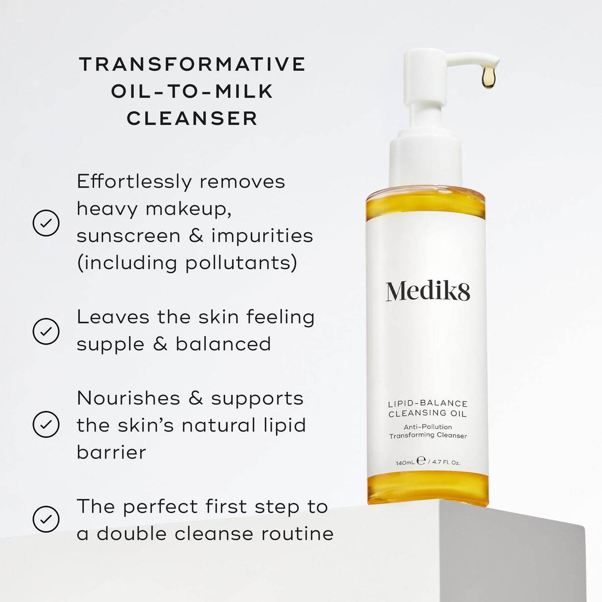 Medik8 Lipid - Balance Cleansing Oil 140ml - Benefits