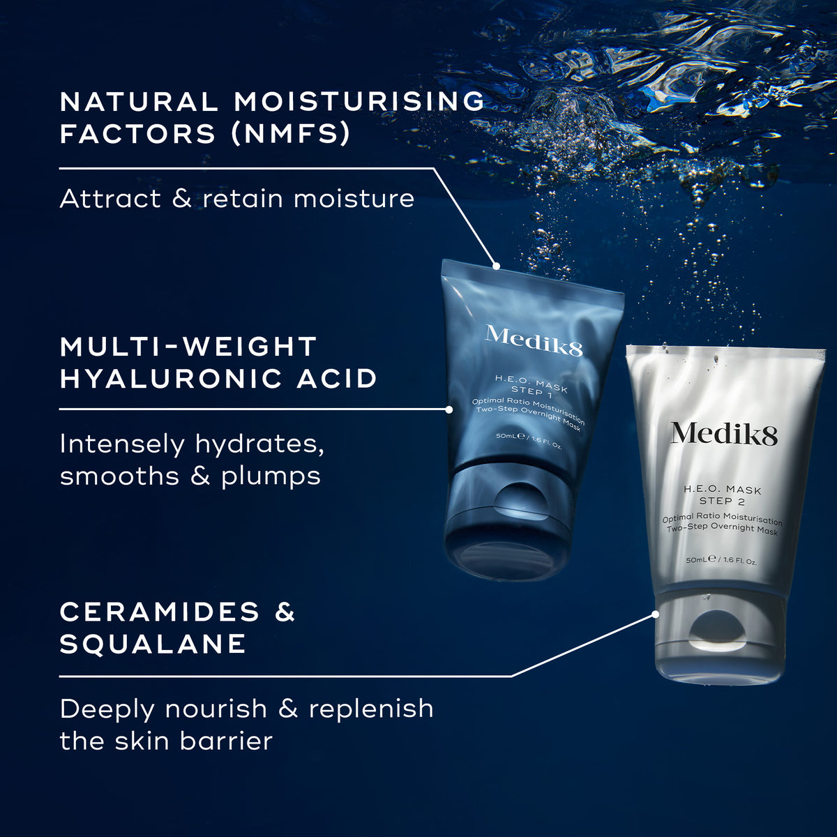Medik8 H.E.O. Mask (2 x 50ml) - Ingredients