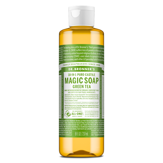 Dr. Bronner's Pure Castile Liquid Soap - Green Tea 237ml