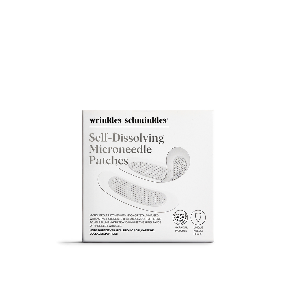 Wrinkles Schminkles Self-Dissolving Microneedle Patches - 4 Pack