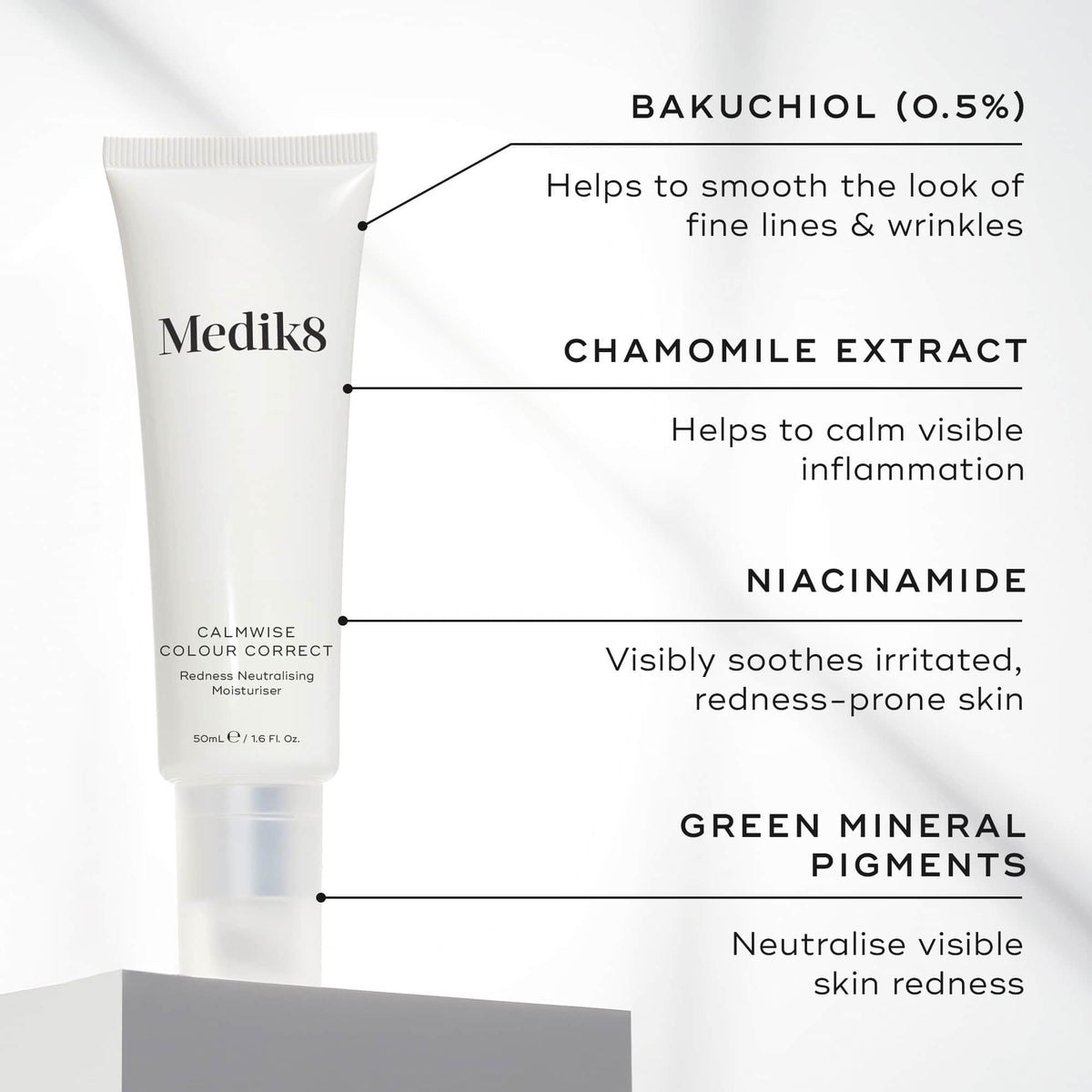 Medik8 Calmwise Colour Correct 50ml - Ingredients