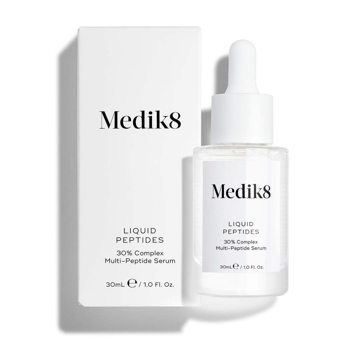 Medik8 Liquid Peptides 30ml - Product and Carton