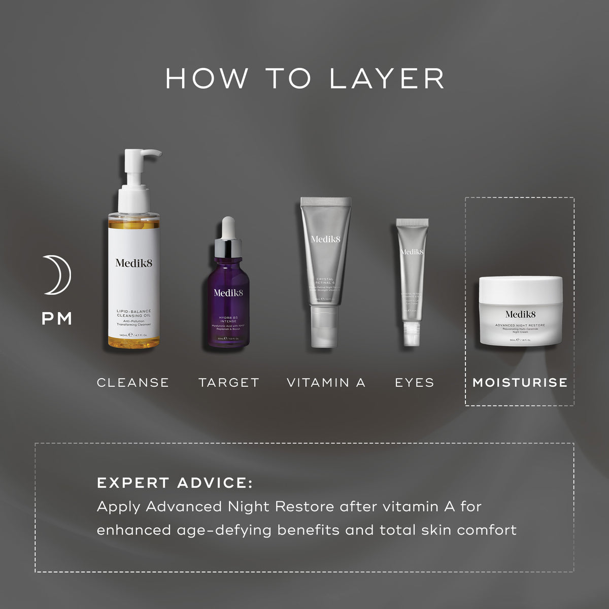 Medik8 Advanced Night Restore - Layering Guide
