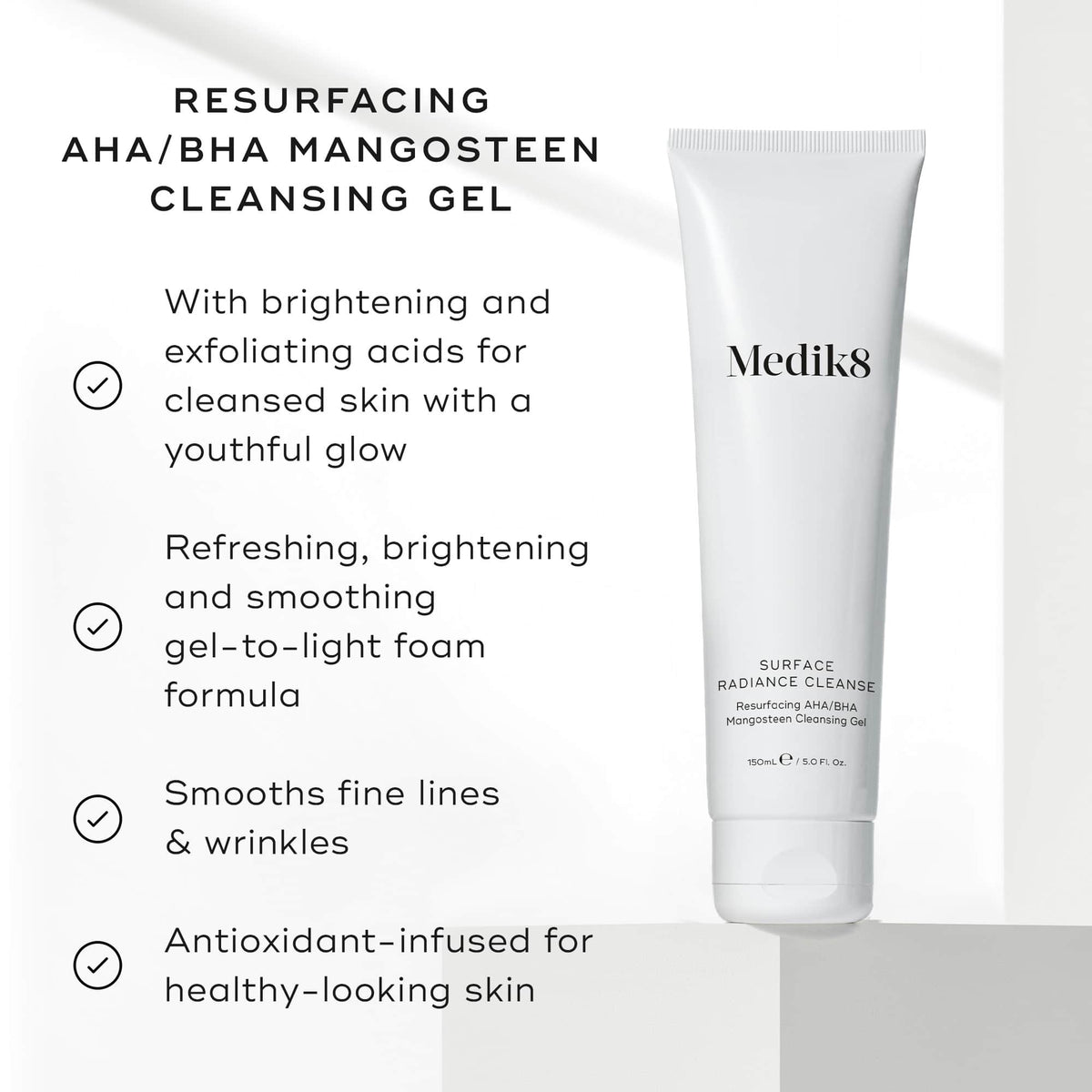 Medik8 Surface Radiance Cleanse 150ml - Benefits