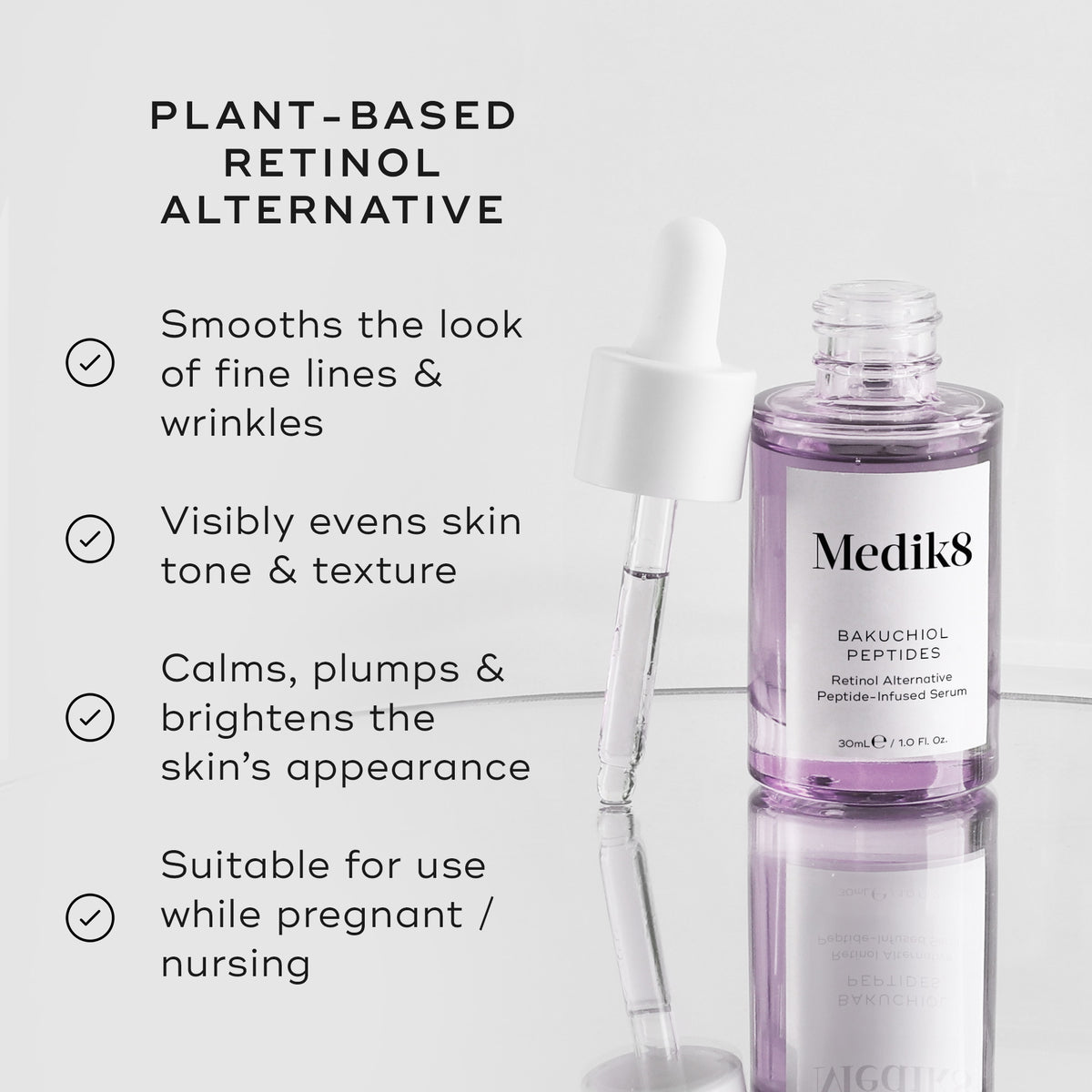Medik8 Bakuchiol Peptides 30ml - Bakuchoil Peptides Benefits
