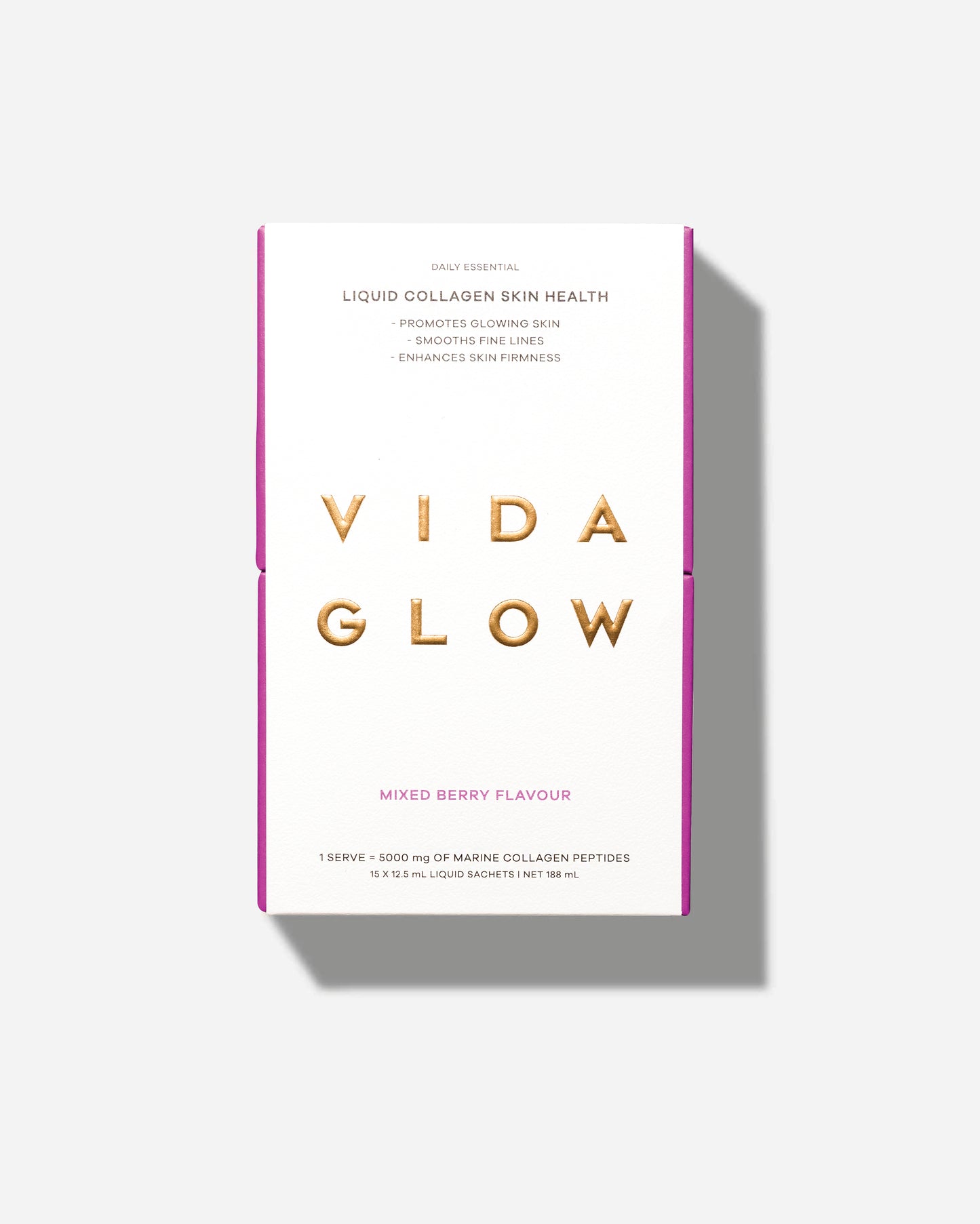 Vida Glow Liquid Collagen Skin Health Mixed Berry - 15 sachets