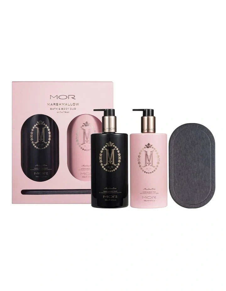 MOR Marshmallow Bath and Body Duo with Tray
