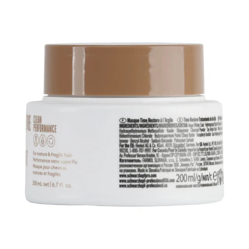 Schwarzkopf Bc Bonacure Clean Performance Time Restore Clay Treatment 200ml