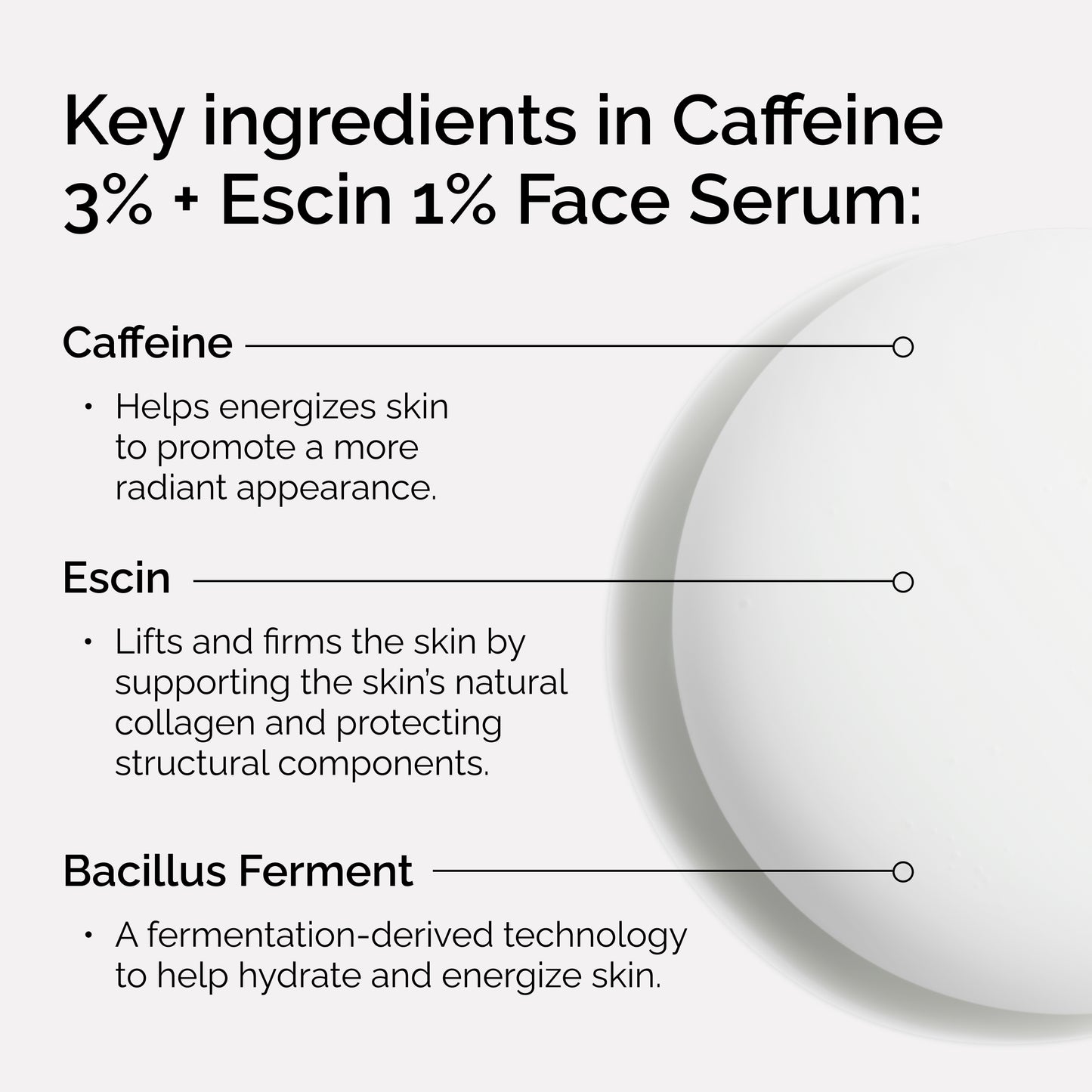 The Ordinary Caffeine 3% + Escin 1% Face Serum 30ml 