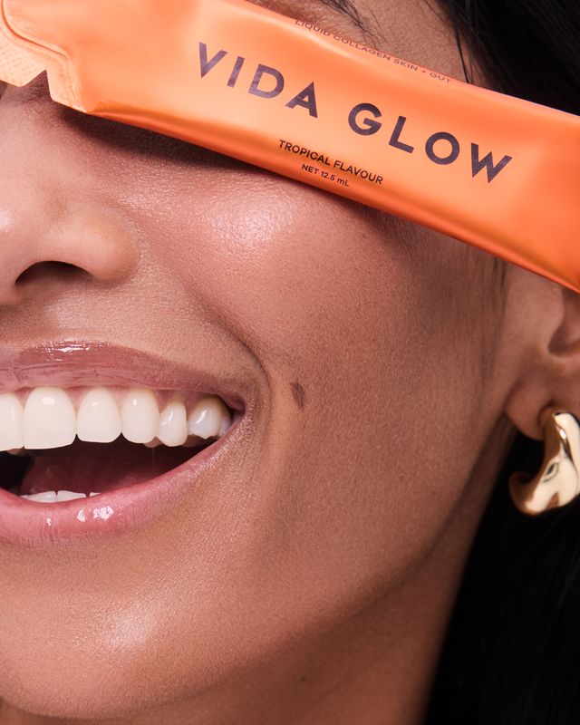 Vida Glow Liquid Collagen Skin + Gut - Tropical 15 x 12.5ml Sachets