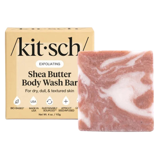 Kitsch Shea Butter Exfoliating Solid Body Wash Bar 113g