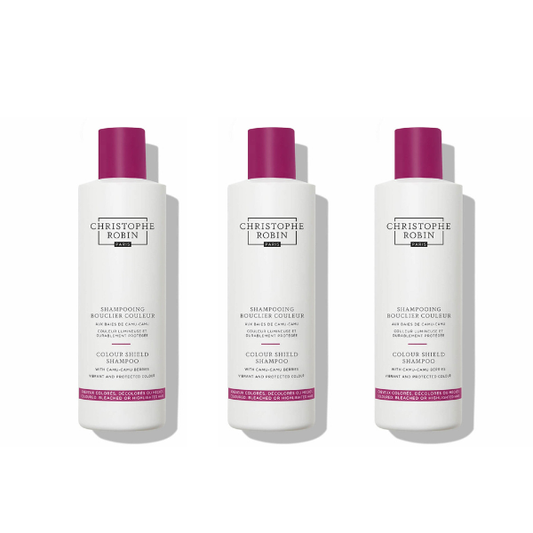 Christophe Robin Colour Shield Shampoo With Camu-Camu Berries 250ml x3
