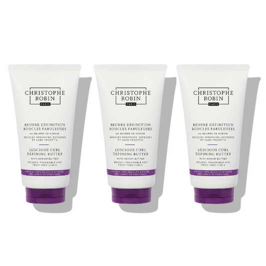 Christophe Robin Luscious Curl Defining Butter With Kokum Butter 150ml x3