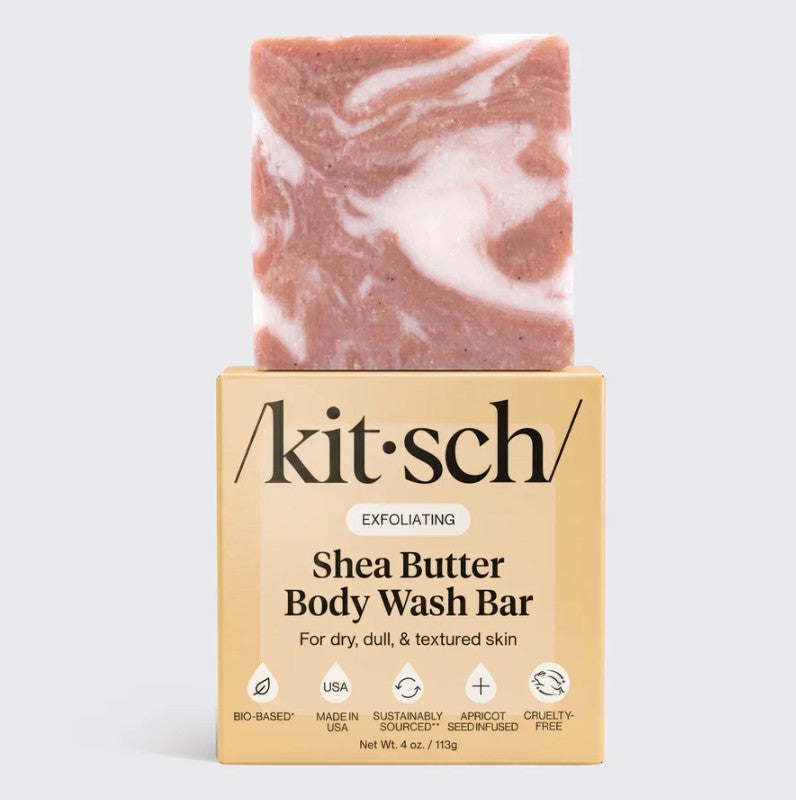 Kitsch Shea Butter Exfoliating Solid Body Wash Bar 113g