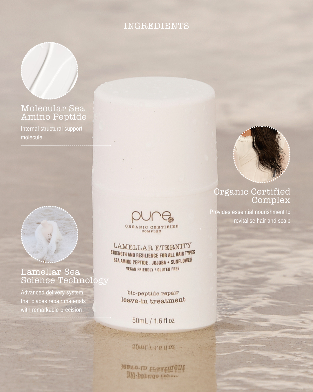 Pure Lamellar Eternity Bio-Peptide Repair Leave-in Treatment 50ml