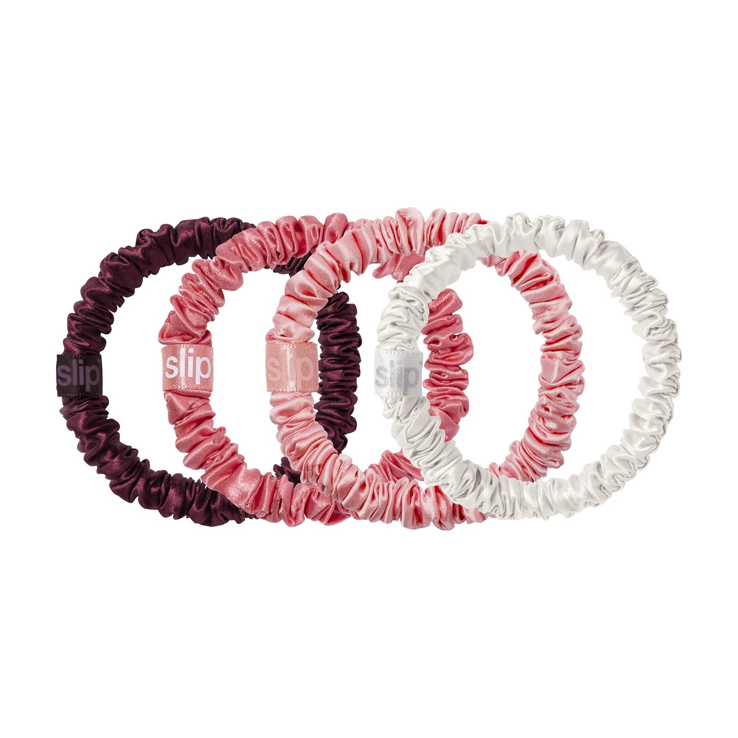 Slip Pure Silk Skinny Scrunchie Ornament - Candy Cane
