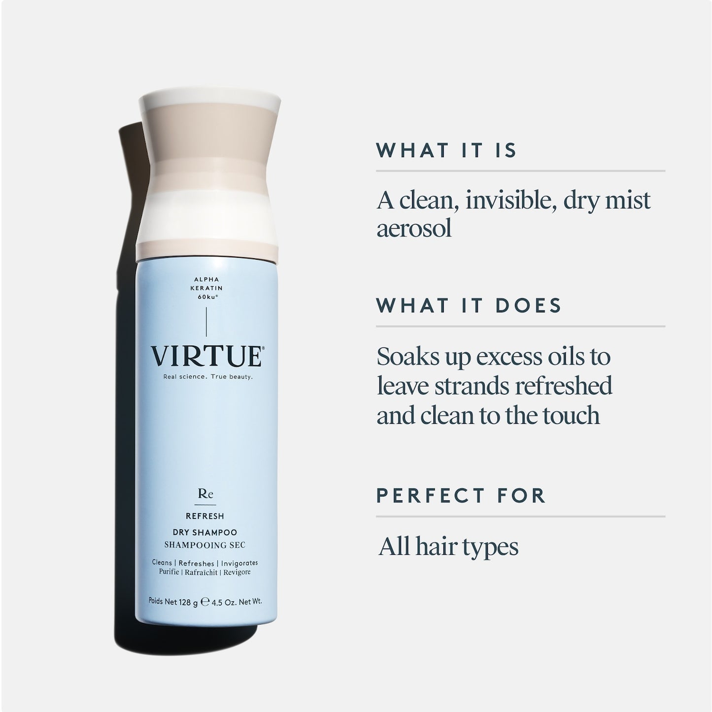 Virtue Refresh Dry Shampoo 128g
