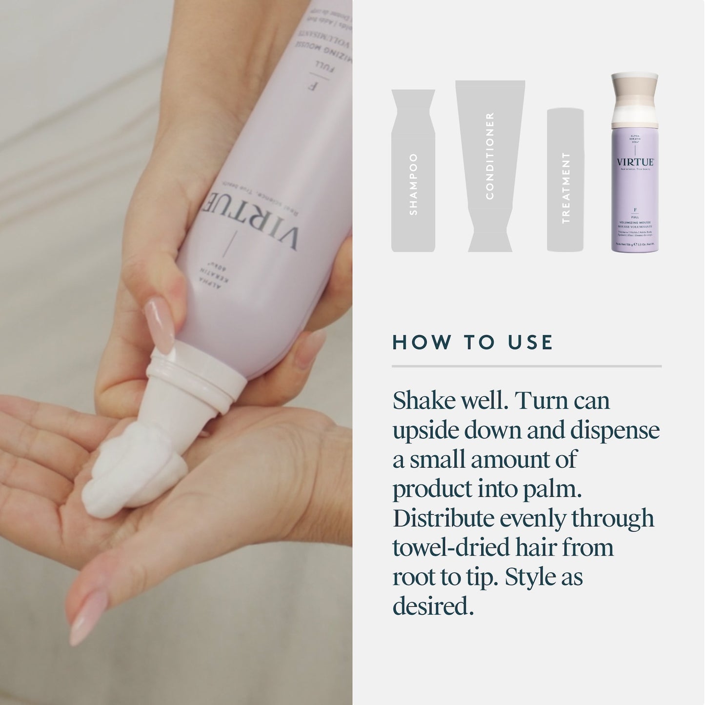 Virtue Full Volumizing Mousse 156g