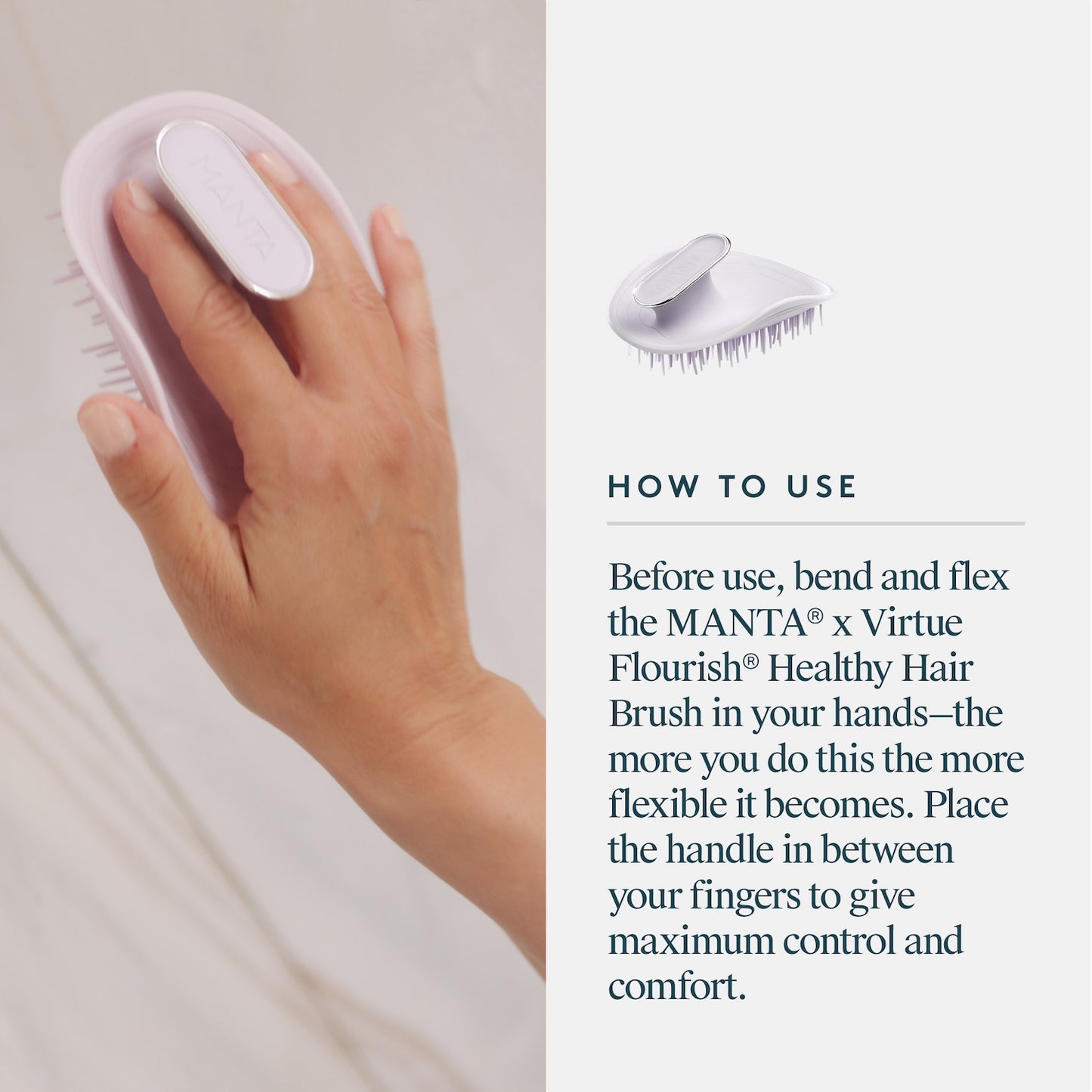 Virtue Virtue Flourish® and MANTA® Healthy Hair Brush