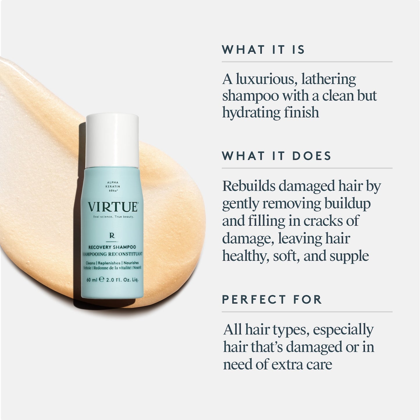 Virtue Recovery Shampoo 60ml