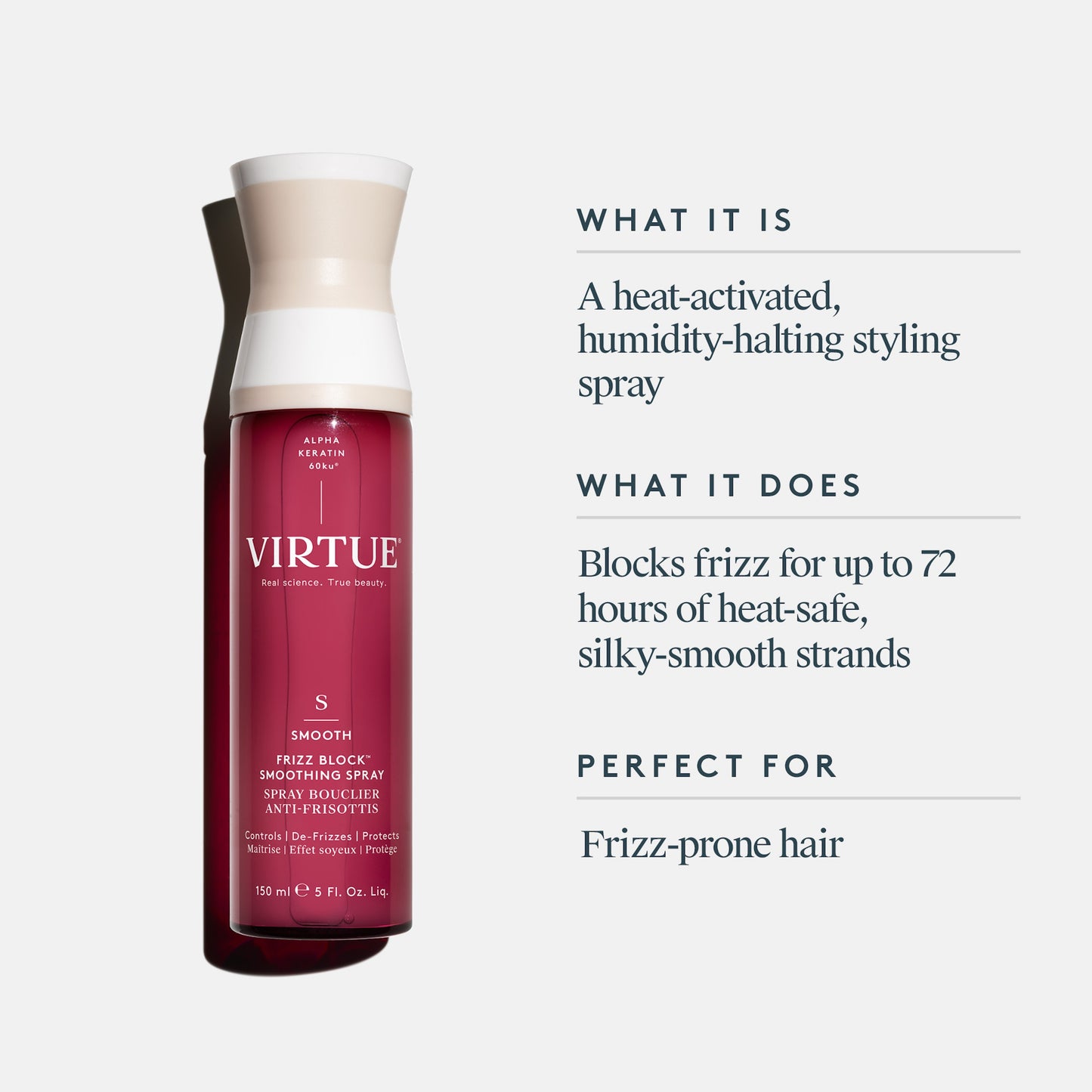 Virtue Smooth Frizz Block™ Smoothing Spray 150ml