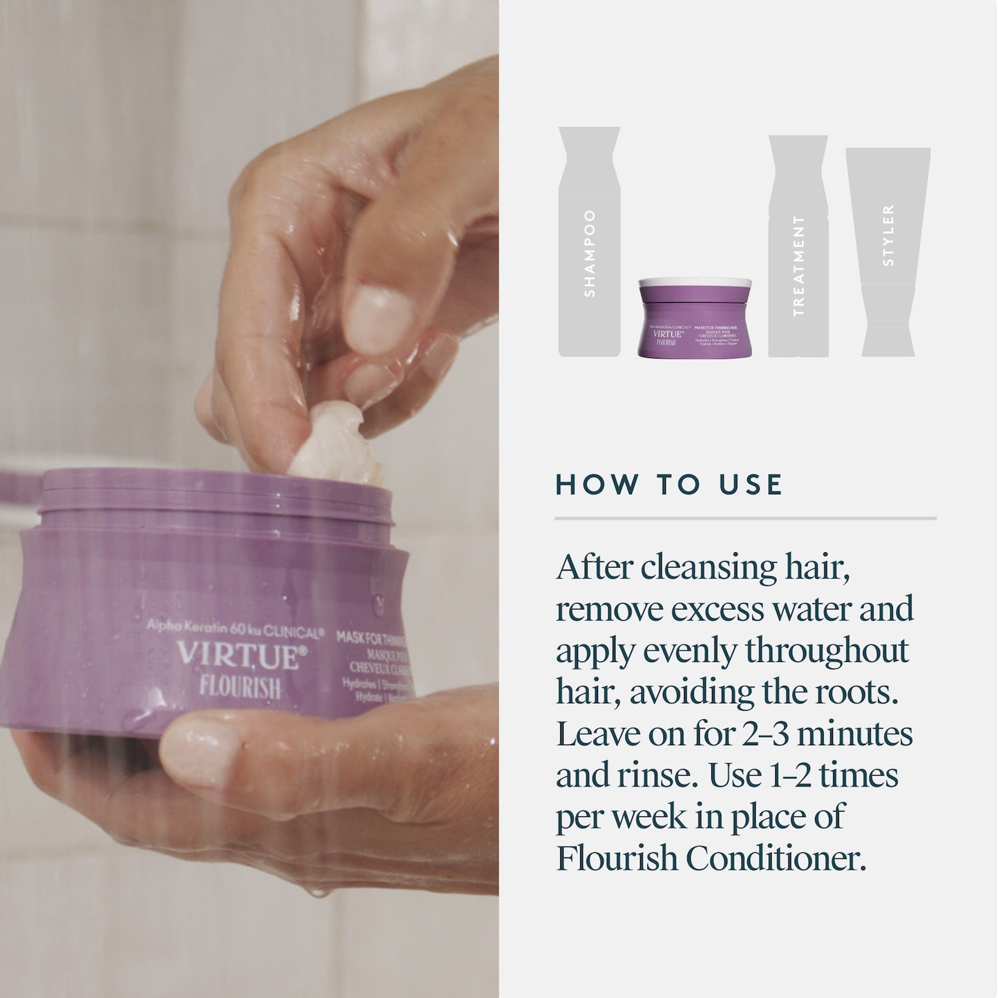 Virtue Flourish Mask for Thinning Hair 150ml