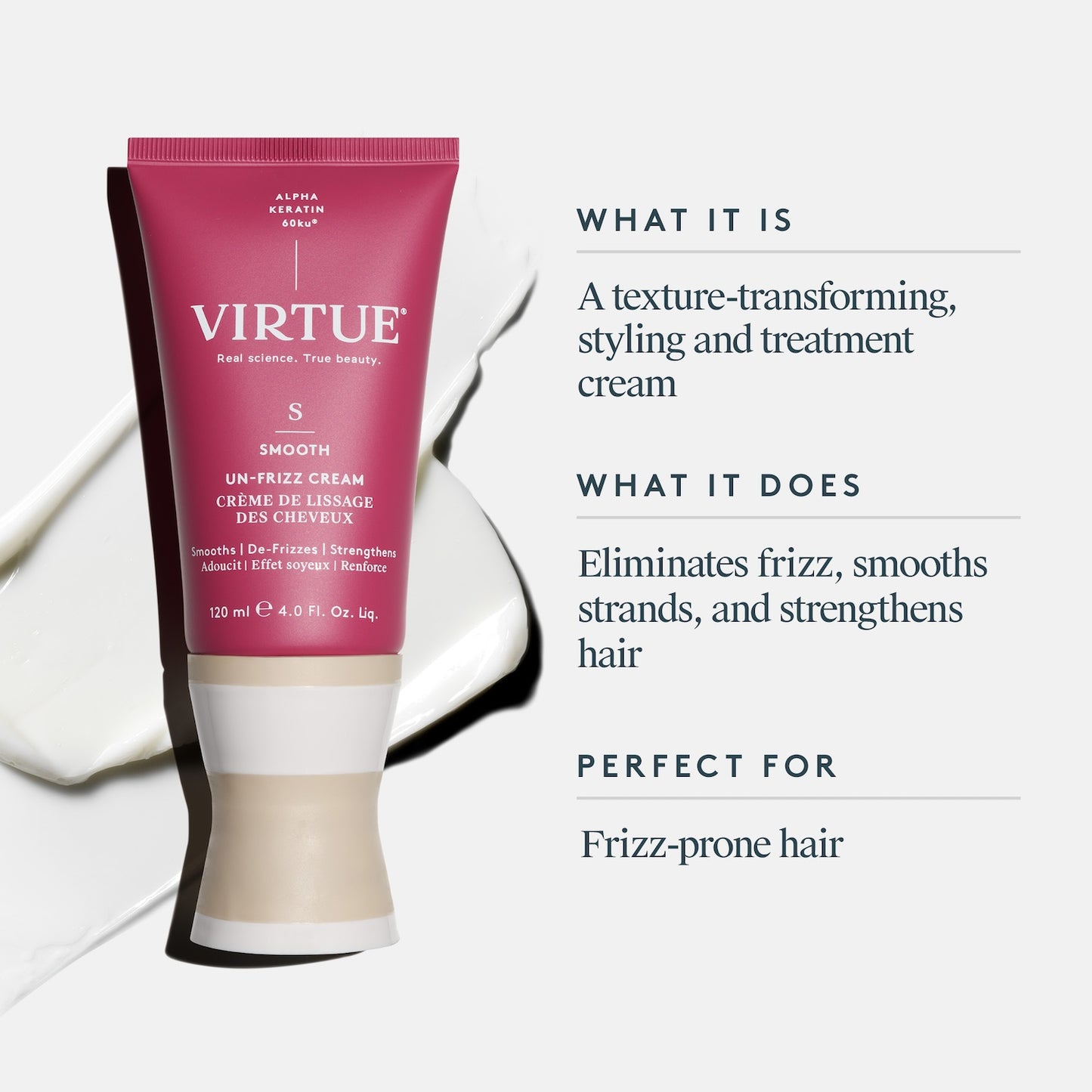 Virtue Polish Un-Frizz Cream 120ml