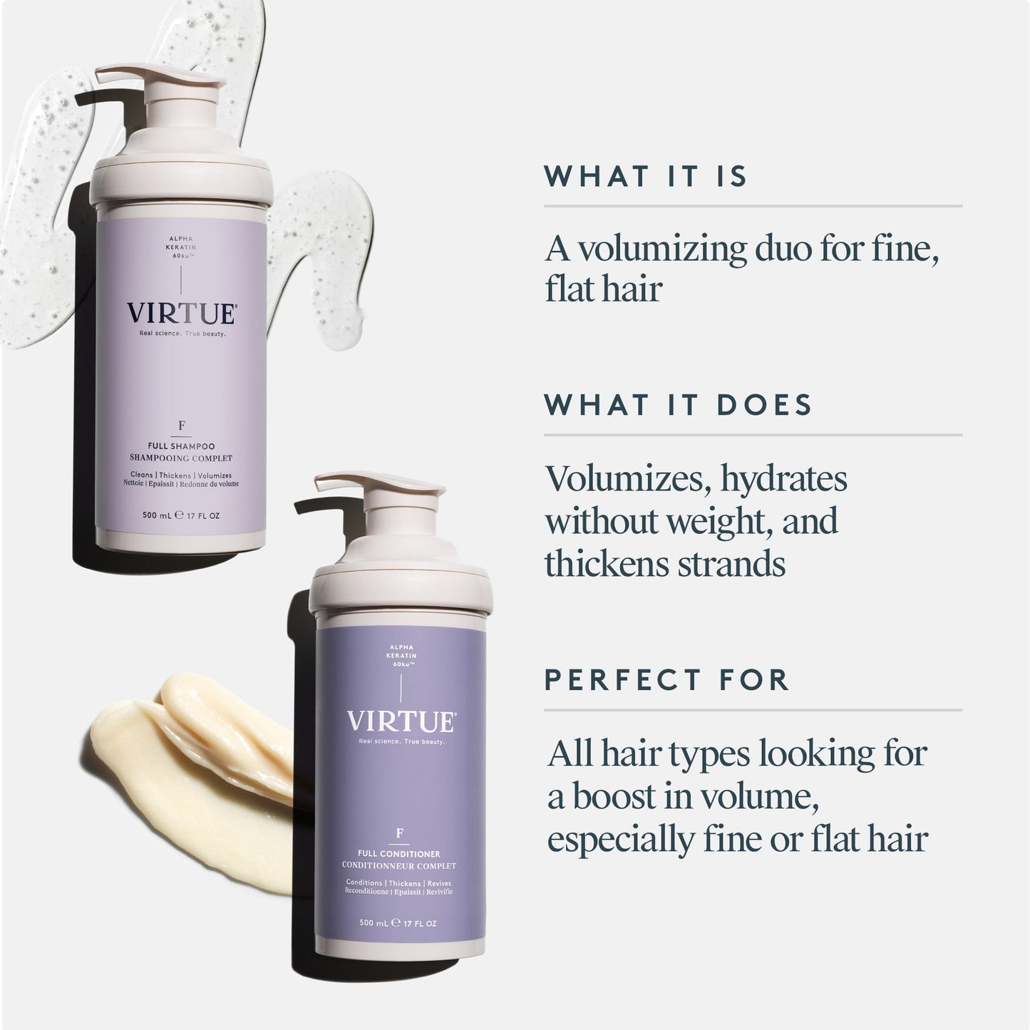 Virtue Jumbo Size Full Shampoo & Conditioner Duo
