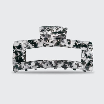 Kitsch Rectangle Claw Clip Jumbo - Black Marble