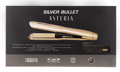 Silver Bullet Asteria Ionic Titanium 32mm Hair Straightener - Champagne