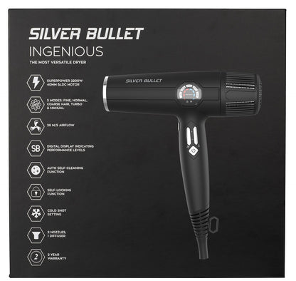 Silver Bullet Ingenious Hair Dryer - Black