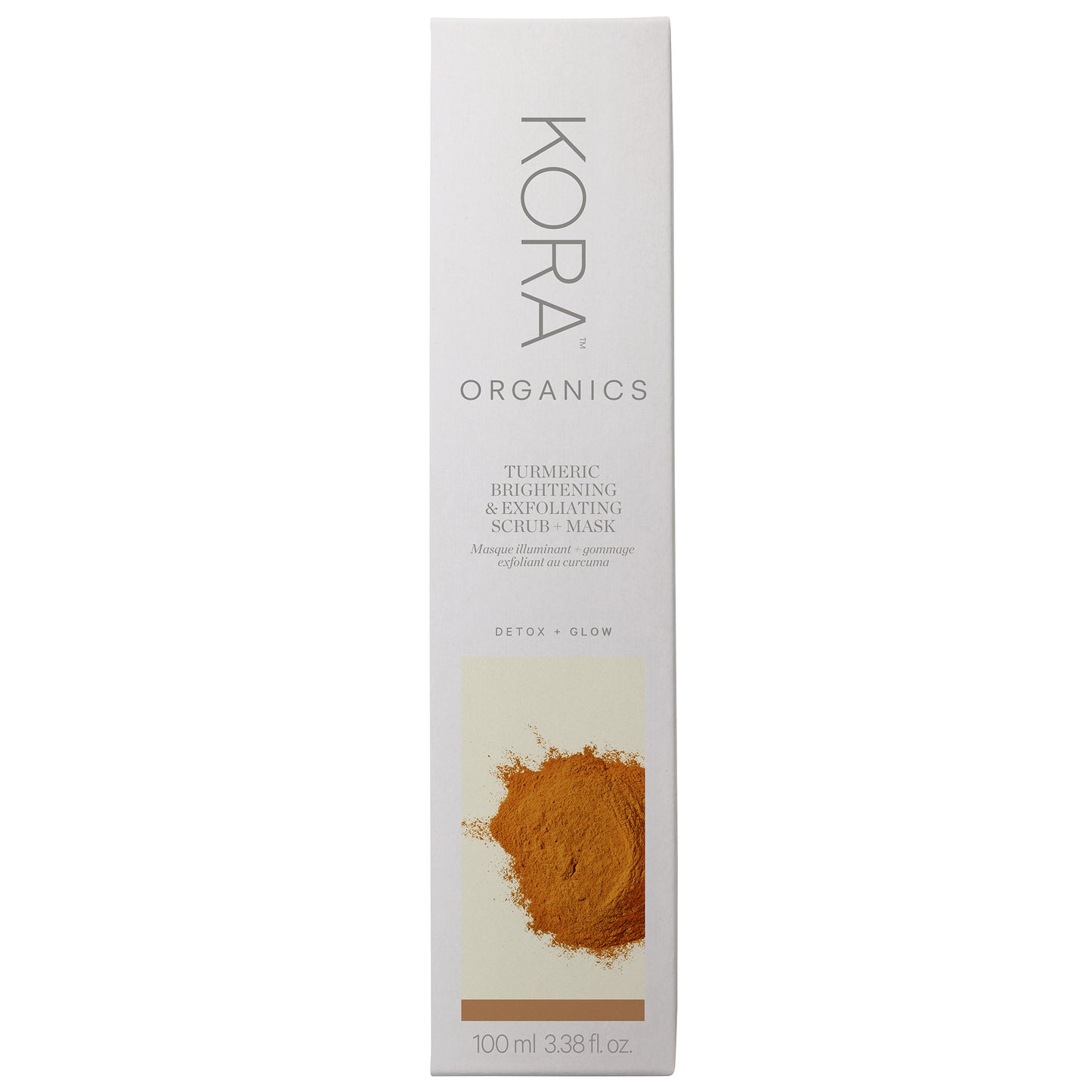 KORA Organics Turmeric 2-in-1 Brightening and Exfoliating Mask 100ml