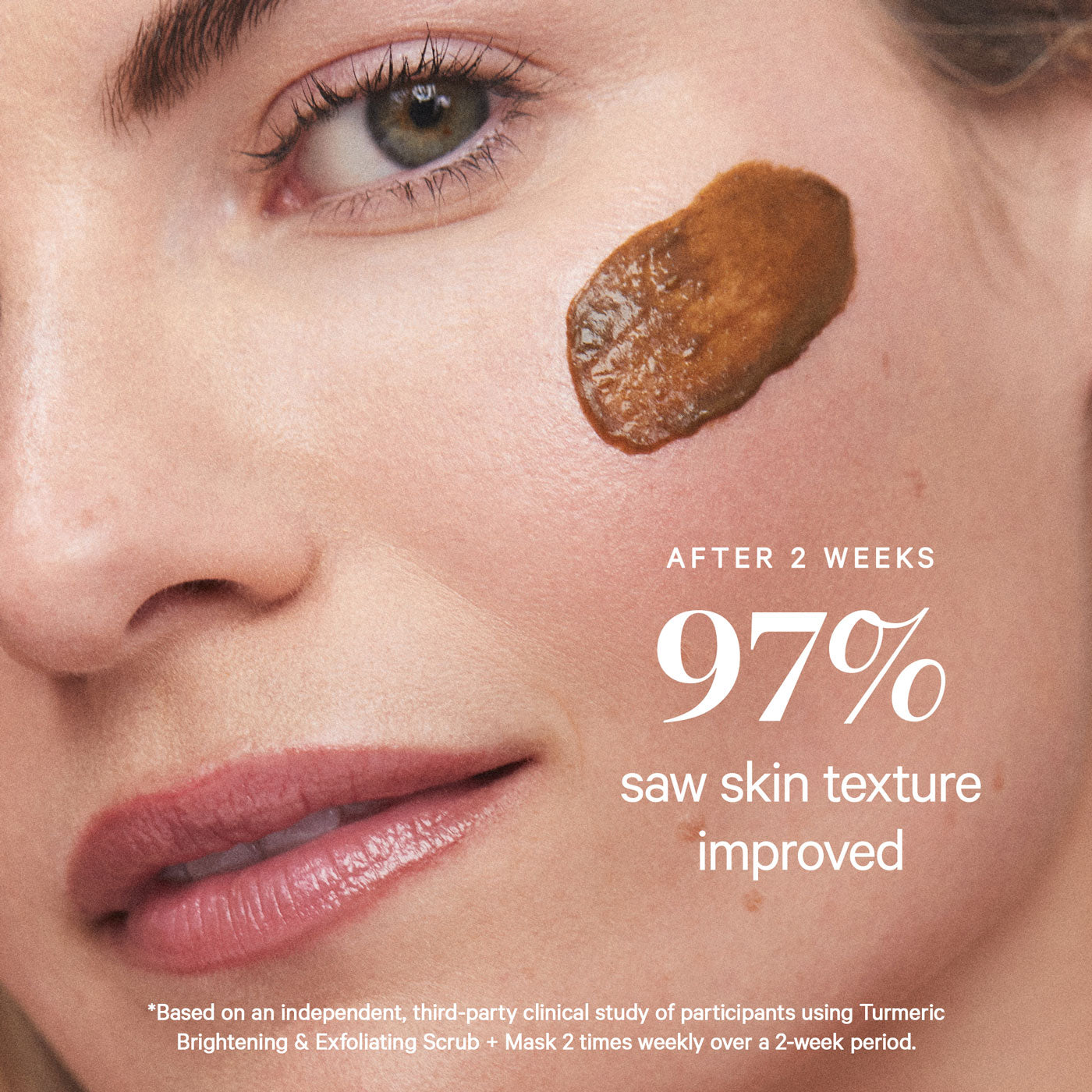 KORA Organics Turmeric 2-in-1 Brightening and Exfoliating Mask 100ml