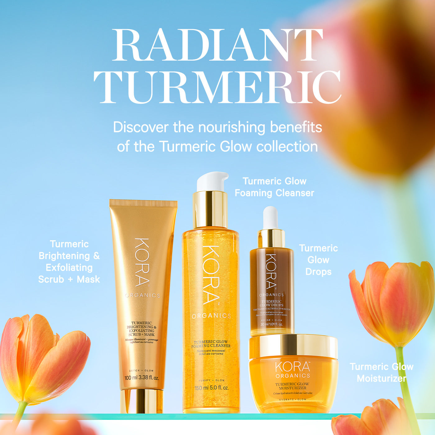 KORA Organics Turmeric 2-in-1 Brightening and Exfoliating Mask 100ml