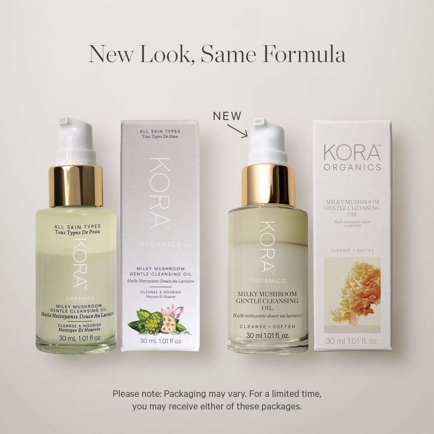 KORA Organics Milky Mushroom Gentle Cleansing Oil 30ml