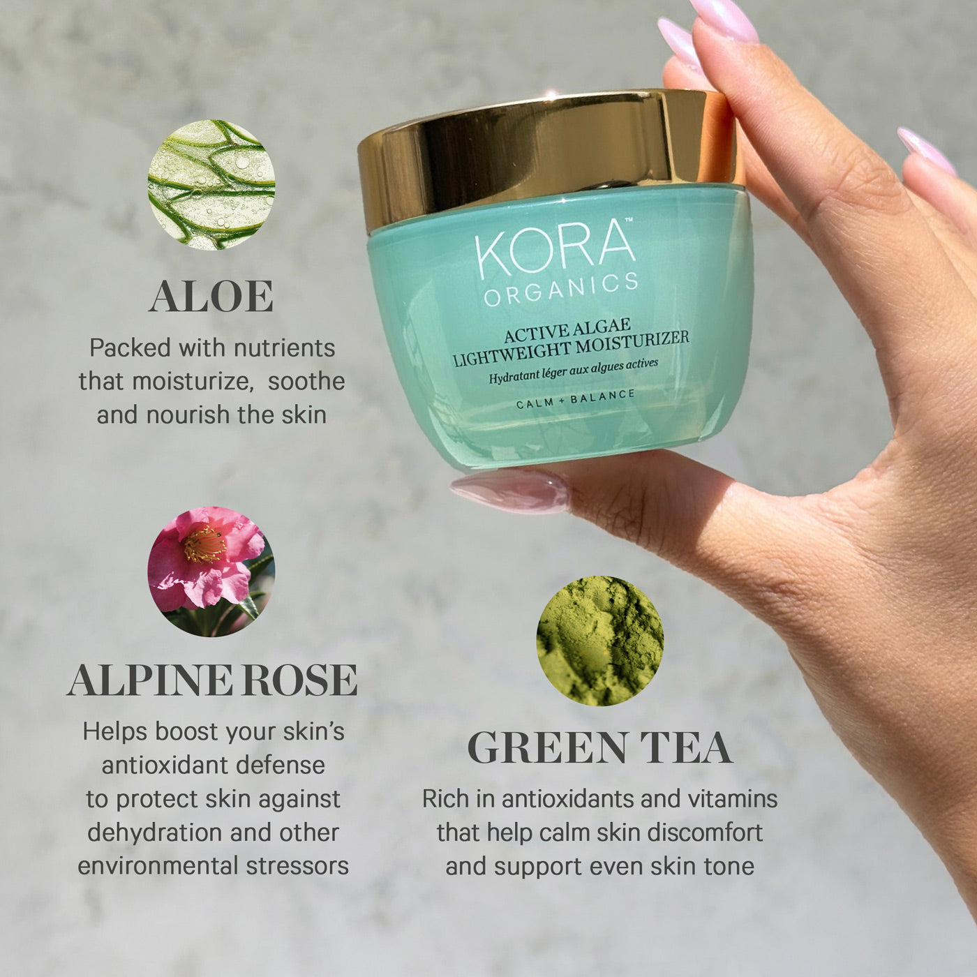 KORA Organics Active Algae Lightweight Moisturizer Refill 50ml