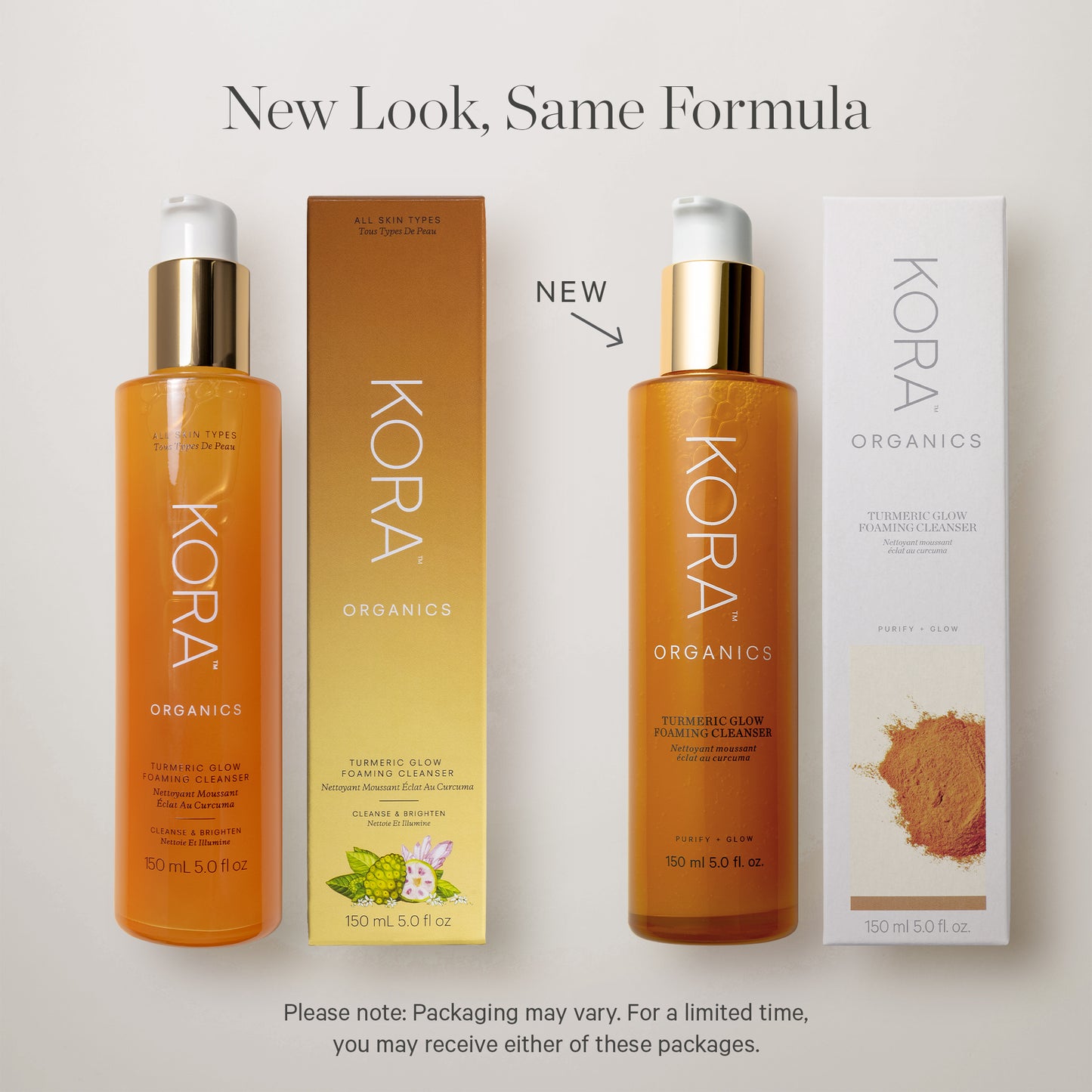 KORA Organics Turmeric Glow Foaming Cleanser 150ml