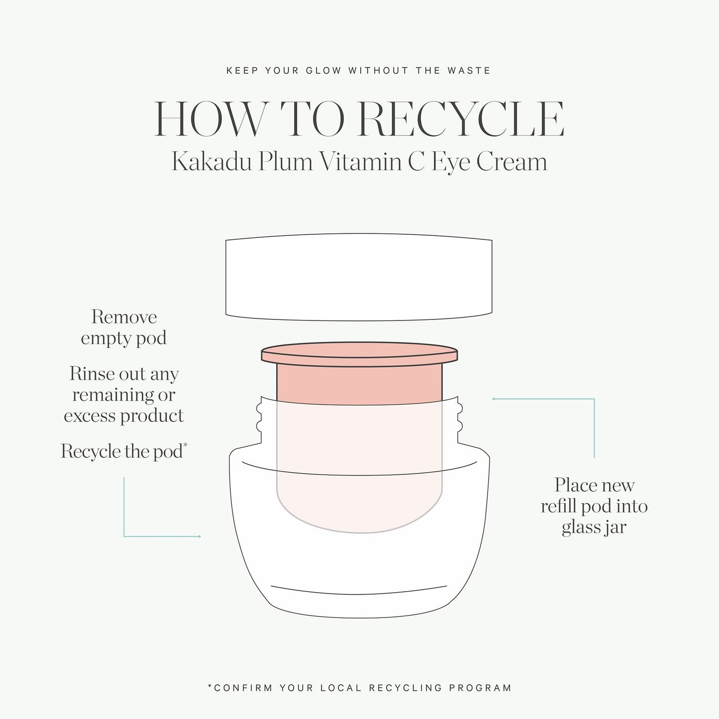 KORA Organics Kakadu Plum Vit C Eye Cream Jar 15ml