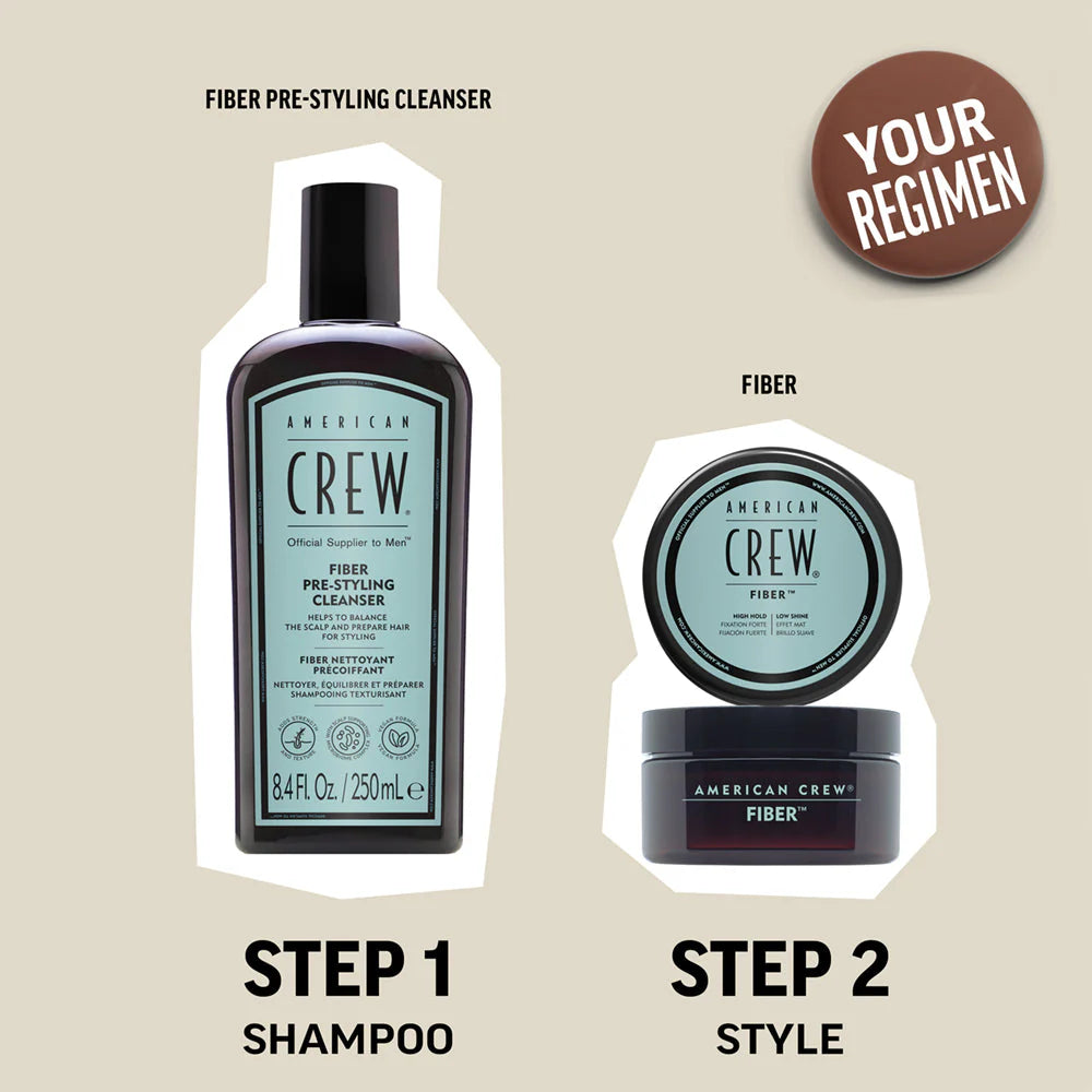 American Crew Fiber & Pre-Styling Shampoo + Bonus Socks