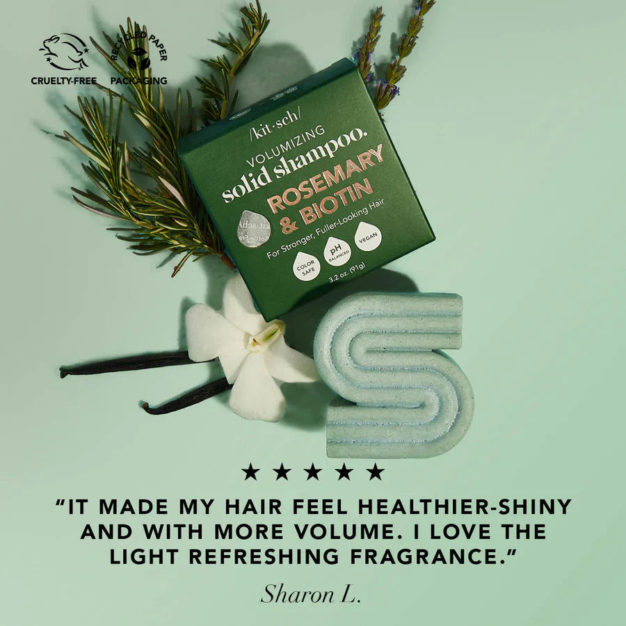 Kitsch Rosemary & Biotin Volumizing Solid Shampoo Bar 91g