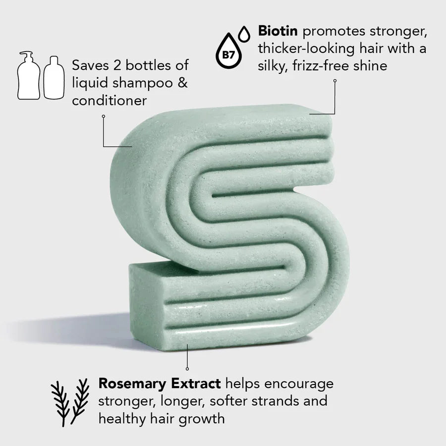 Kitsch Rosemary & Biotin Volumizing Solid Shampoo Bar 91g