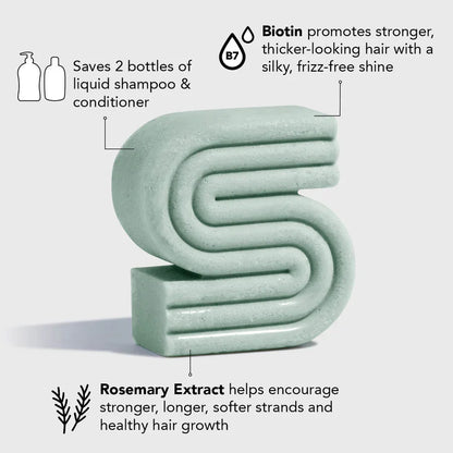 Kitsch Rosemary & Biotin Volumizing Solid Shampoo Bar 91g