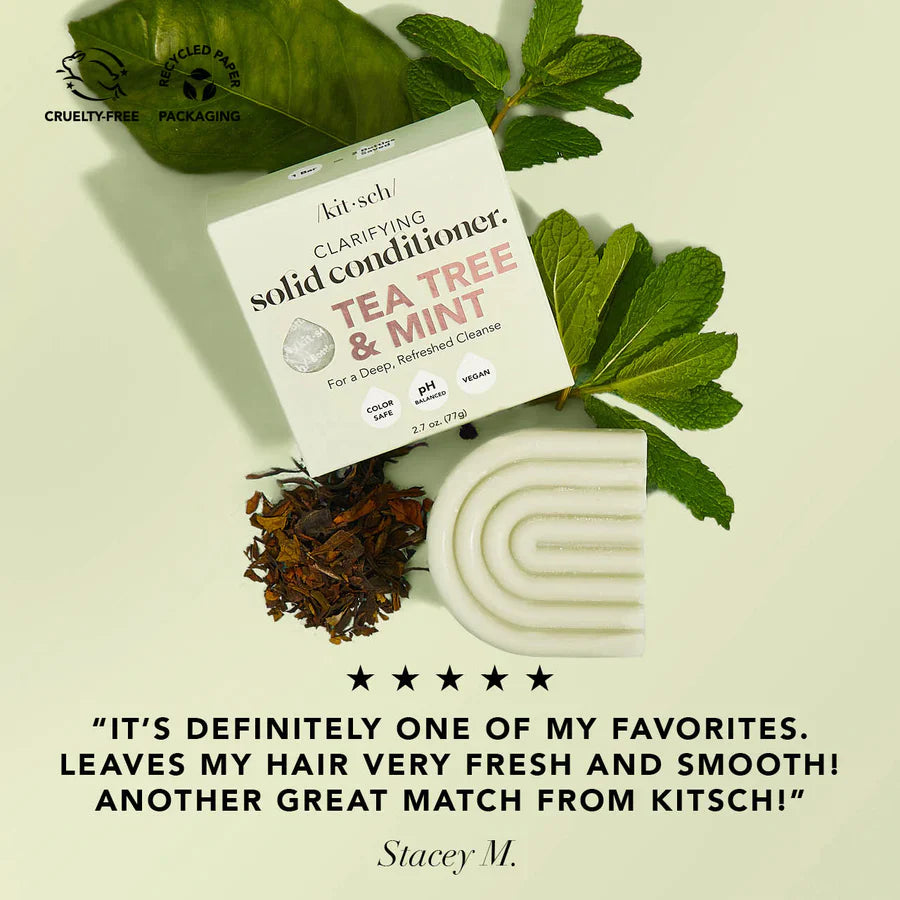 Kitsch Tea Tree & Mint Clarifying Solid Conditioner Bar 77g