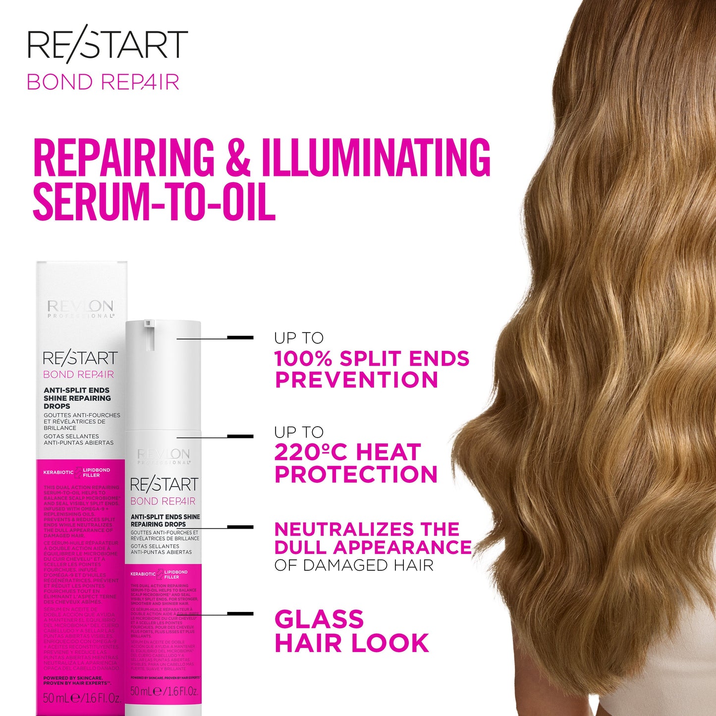 Revlon Professional Re/Start Bond Repair Anti-Split Ends Shine Repairing Drops 50ml