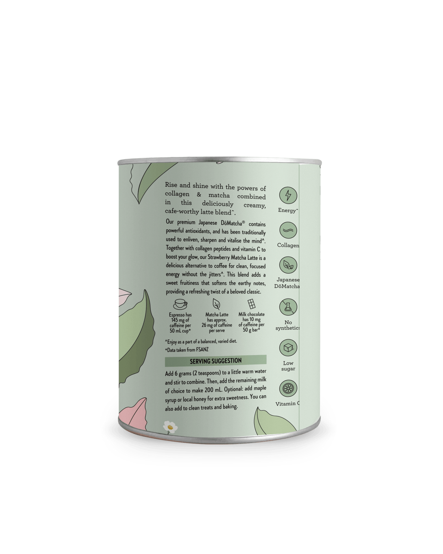 Nutra Naturals Collagen Strawberry Matcha Latte 100g