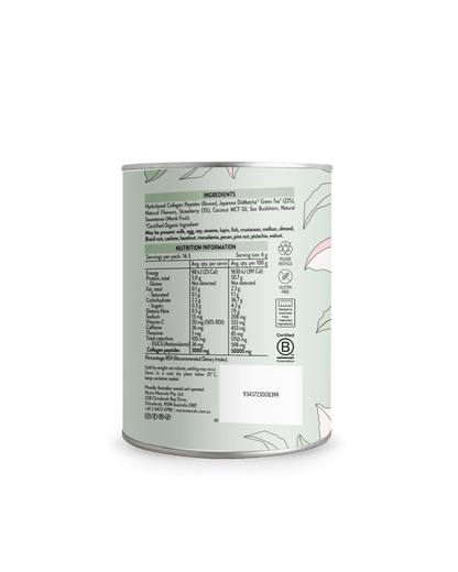 Nutra Naturals Collagen Strawberry Matcha Latte 100g
