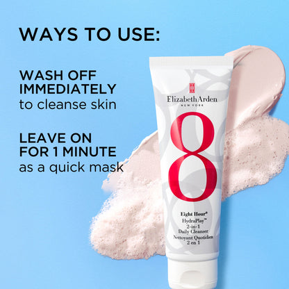 Elizabeth Arden Eight Hour HydraPlay 2-in-1 Daily Cleanser 125ml