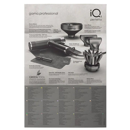 Gama Professional IQ2 Perfetto Pro Dryer - Black