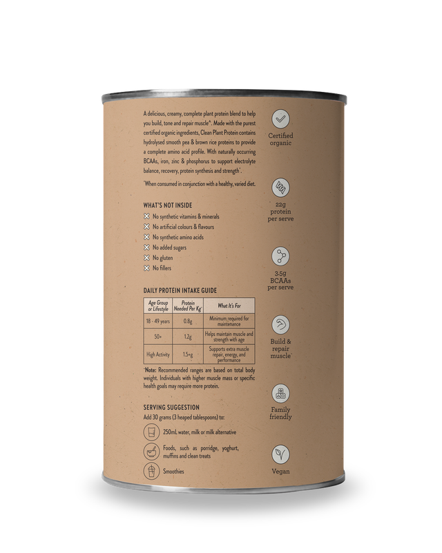 Nutra Organics Clean Plant Protein Chocolate 500g