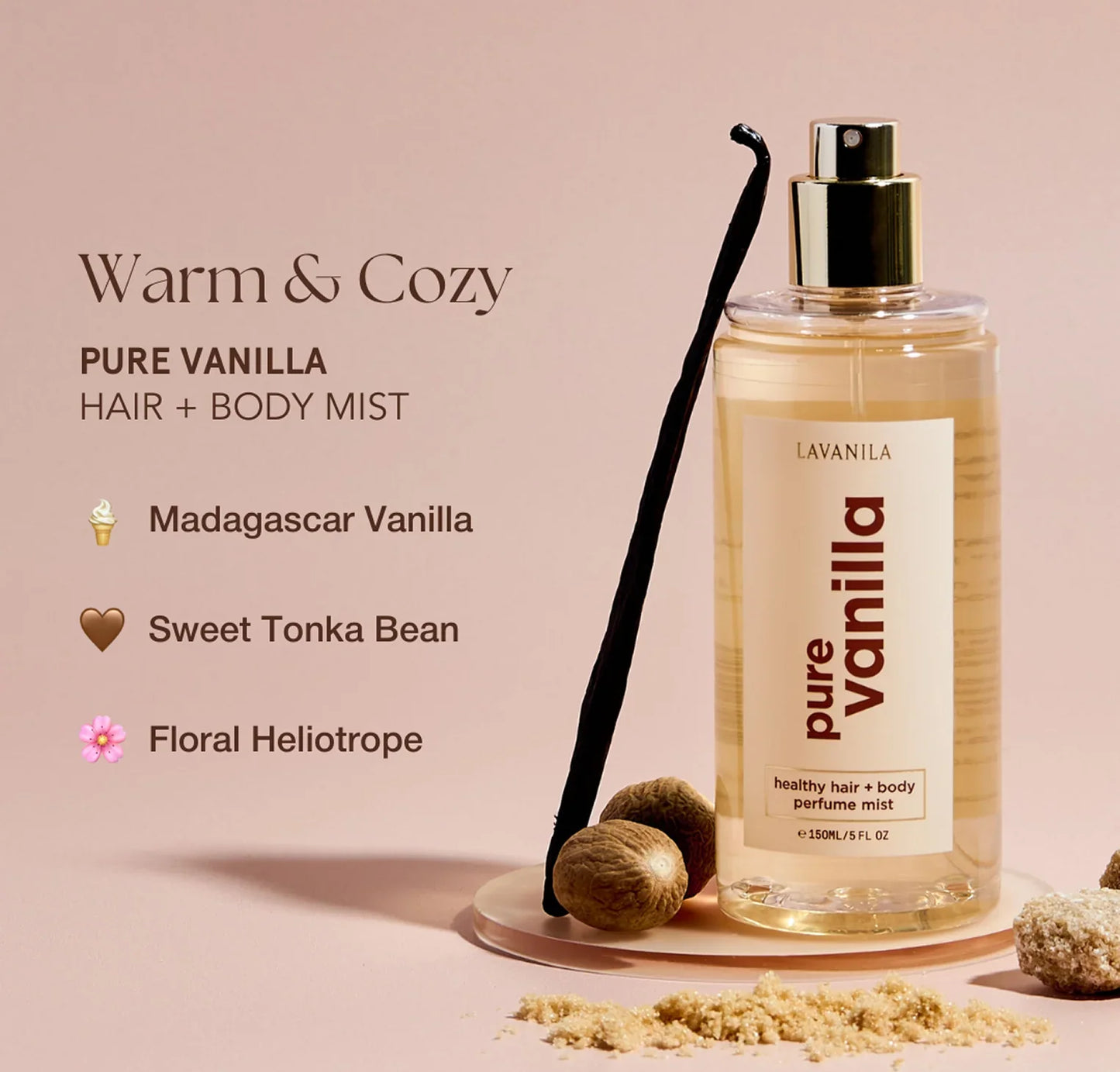 Lavanila The Healthy Hair + Body Mist Pure Vanilla  150ml